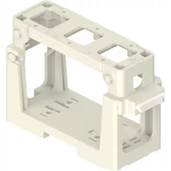 Držák modulů ILME COB03/3BC pro 3x 21,21 mm vložky, termoplast, černý