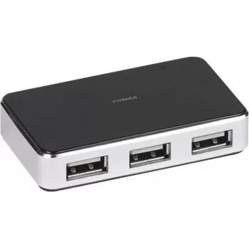 Vivanco USB 2.0 4portový hub s 3 m kabelem (VVITHUB2V4PORTS)