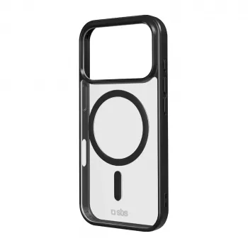 Pouzdro SBS pro Apple iPhone 17 Pro transparentní černé, kompatibilní s MagSafe TEMAGCOLIP1763PK