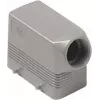ILME MHO16.25 Die-Cast Aluminium Hood Housing, Size 77.27, Side Entry, M25 Thread, 4-Bolt Locking, Grey