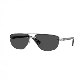 BURBERRY Men's BE3164 Pilot Sunglasses, Gunmetal Frame, Dark Grey Lens, 62mm BE3164-100587