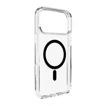 Ochranné pouzdro PURO Cover pro Apple iPhone 17 Pro, transparentní černé, kompatibilní s MagSafe