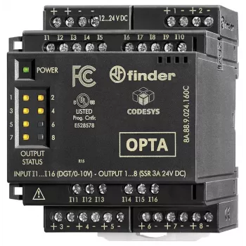 Elektromechanický reléový rozhraní modul Finder 8A.58.9.024.160C cívka 24 V DC 1 přepínací kontakt 6 A DIN lišta