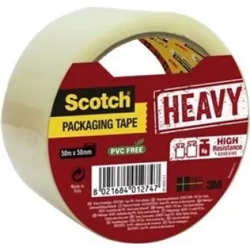 Balicí páska 3M Scotch Heavy HV 5050 S.T., 50 mm x 50 m, transparentní