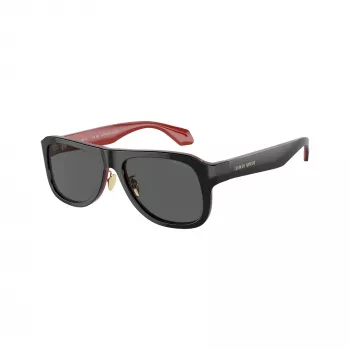 Giorgio Armani Men's Square Sunglasses AR8209 6069B1 Matte Black Dark Grey 54mm