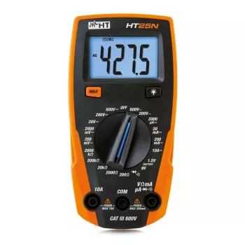 HT Instruments HT25N Digital Multimeter CAT III 600V, 2000 Counts 1010170
