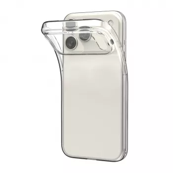 Pouzdro PURO pro Apple iPhone 17 Pro Max průhledné TPU Ultra-Slim 0,3 Nude