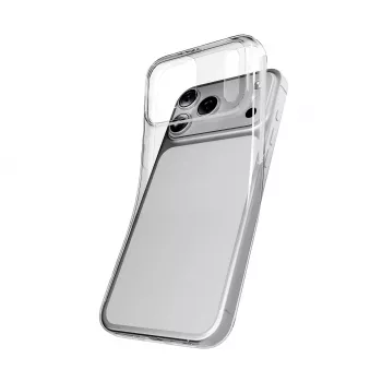 Pouzdro PURO pro Apple iPhone 17 Pro Max průhledné TPU Ultra-Slim 0,3 Nude