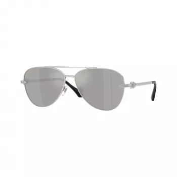 Pánské sluneční brýle Versace VE2283-10006G pilotní černé/šedé zrcadlové 61 mm