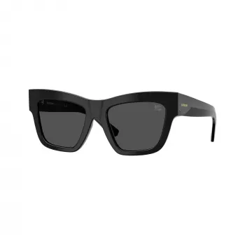 Dámské sluneční brýle Burberry BE4449F300187, kočičí oko, černý rám, šedé čočky, 53/19/140 mm