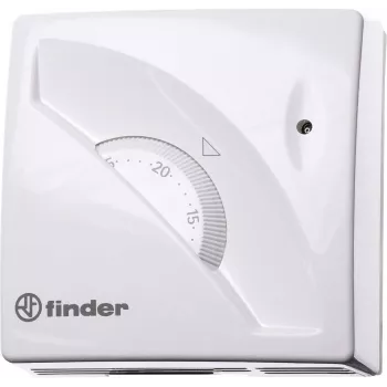 Finder 1T010 nástěnný pokojový termostat, 7 až 30 °C, bílý