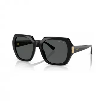 VOGUE Women's VO5612SBW4487 Square Sunglasses Black/Grey 55mm