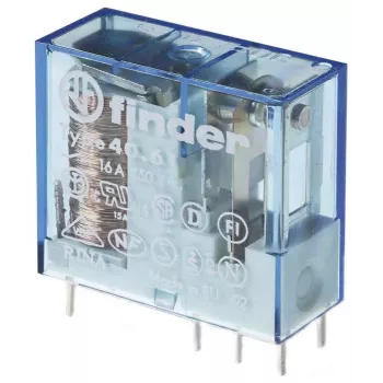 Miniaturní výkonové relé na PCB Finder 1 přepínací 16A 24V DC cívka 406190241000