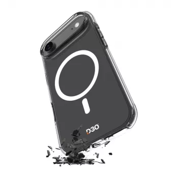 PURO Impact Clear D3O Bio pouzdro pro Apple iPhone Air, kompatibilní s MagSafe, transparentní (PUIPC1766IMPCLD3OTR)
