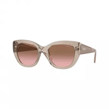 Vogue VO5567S Women's Cat Eye Sunglasses Transparent Pink / Light Brown Gradient 52mm VO5567S299014