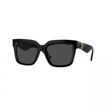 Burberry BE4419-300187 Women's Sunglasses, Black Frame, Grey Lenses, 54mm