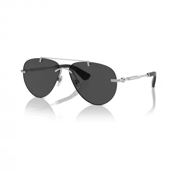 Dámské pilotní sluneční brýle Burberry BE31511316876, zlatý rám, hnědá gradientová skla, 60mm