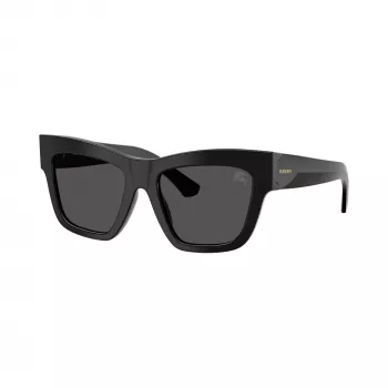 Dámské sluneční brýle cat eye Burberry BE4449-300187, černý rám, šedé gradientové čočky, 53 mm