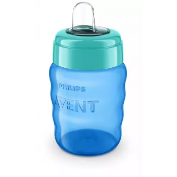 Tréninkový kelímek Philips AVENT Easy Sip, 9M+, 260 ml, silikonový náustek, modrý