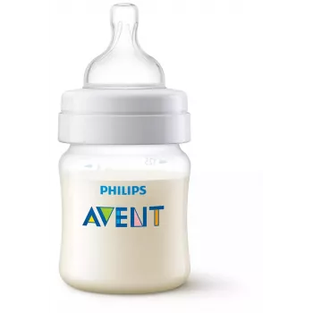 Philips AVENT kojenecká láhev proti kolikám 125 ml s dudlíkem pro novorozence, 0m+