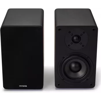 AIWA Hi-Fi 2.0 Active Bookshelf Speakers 2x70W RMS, Black
