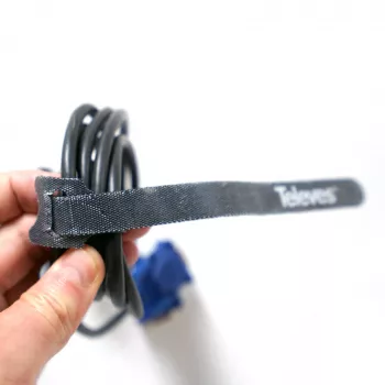 Stahovací pásky na suchý zip Televes KBL, 10 ks, černé, 15 mm x 250 mm 200102
