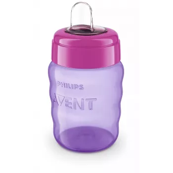 Tréninkový kelímek Philips AVENT Easy Sip 9m+ 260ml silikonový náustek růžový
