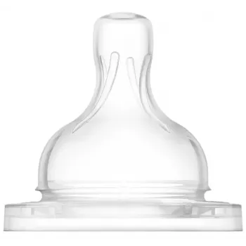 Philips AVENT Anti-colic silikonové savičky na kojenecké lahve 1M+, pomalý tok, 2 ks