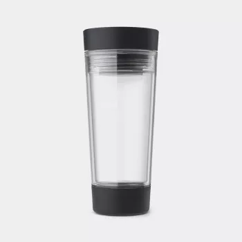 Cestovní hrnek na čaj Brabantia Make & Take, 0,36 l, tmavě šedý