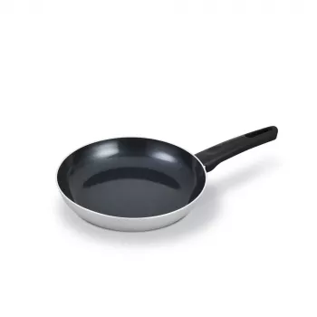 Brabantia Indu+ Frying Pan 24 cm, Non-Stick, Light Grey