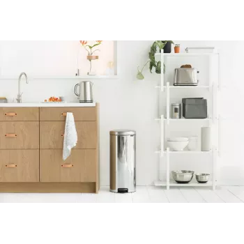 Šlapací odpadkový koš Brabantia NewIcon 30 l, Brilliant Steel