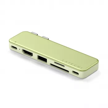 Multiport adaptér Satechi USB-C Snap Hub s 4K HDMI, 5Gbps USB, čtečkou karet, 45W PD (Citrus)