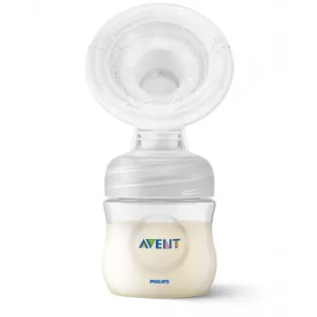 Philips Avent Lotus manuální odsávačka mateřského mléka se 3 skladovacími kelímky a adaptérem