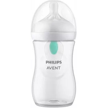 Philips Avent Natural Response antikoliková kojenecká láhev s ventilem AirFree 260 ml, střední savička, 1M+