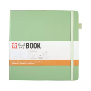 Sakura Dot Grid Square Notebook Pale Patina Hardcover 160 Pages 94167406