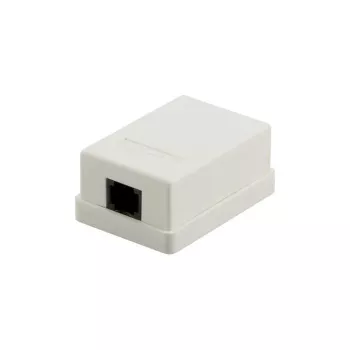 Povrchová zásuvka Cat5e UTP RJ45 DSIT DS-Wall-Out-UTP5-I, slonová kost