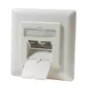 Dvojitá podomítková zásuvka RJ45 DSIT DC-Wall-In-STP6-I Cat. 6 stíněná, slonovinová