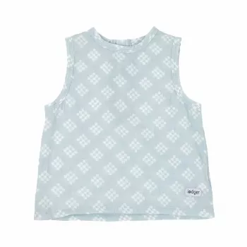 Dětské tričko bez rukávů Lodger Tank Topper Tribe mušelínové, Ice Flow, 68 cm