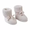 Lodger Slipper Folklore Merino Wool Baby Slippers, Birch, 0-6 Months
