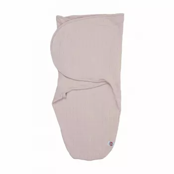 Zavinovací deka Lodger Bundler Solid bavlněná, Powder