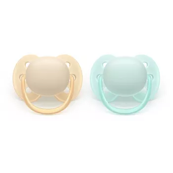 Dudlík Philips Avent Ultra Soft Neutral, 0-6 měsíců, 2 balení