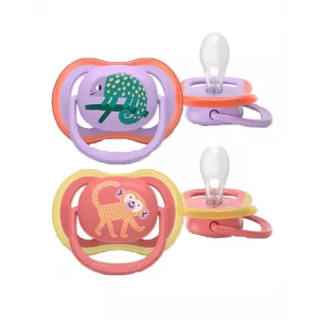 Dudlík Philips AVENT Ultra Air Deco, 18M+, pro dívky, 2 balení