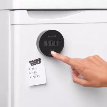 Kuchyňská minutka Brabantia s magnetem, tmavě šedá
