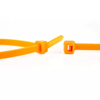 WKK Orange Cable Ties 300 x 3.6 mm, 100-Pack 110194371