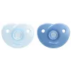 Silikonový dudlík Philips Avent Soothie se silikonovým štítem, 0-6 měsíců, 2 balení