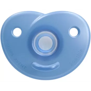 Silikonový dudlík Philips Avent Soothie se silikonovým štítem, 0-6 měsíců, 2 balení