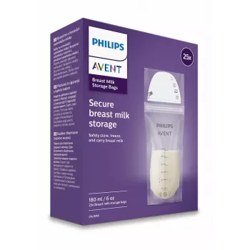 Sáčky na skladování mateřského mléka Philips AVENT 180 ml, 25 balení