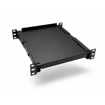 Univerzální pevná police DSIT DS10-FO34 10 inch pro skříně hluboké 450 mm, 1U, černá