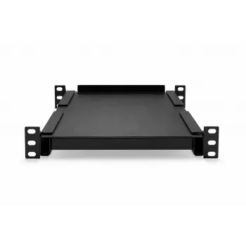 Univerzální pevná police DSIT DS10-FO34 10 inch pro skříně hluboké 450 mm, 1U, černá