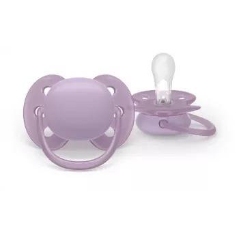 Dudlík Philips Avent Ultra Soft 6–18 měsíců, neutrální, 2 ks